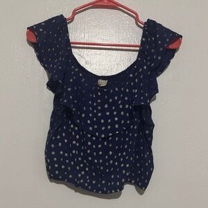 Navy Daisy Women's Top